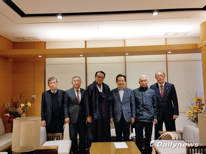 정세균 국무총리와 접견(사진= (사)대한노인회 제공)