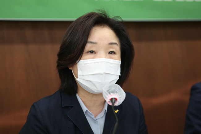 ▲ 심상정 의원이 부동산 투기이익 환수를 위한 토지초과이득세법 제정안 입법 청원에 대해 발언하고 있다.