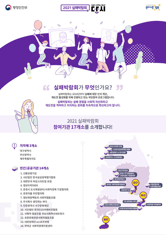 ▲ 2021 실패박람회 안내 포스터 (이미지=행정안전부)