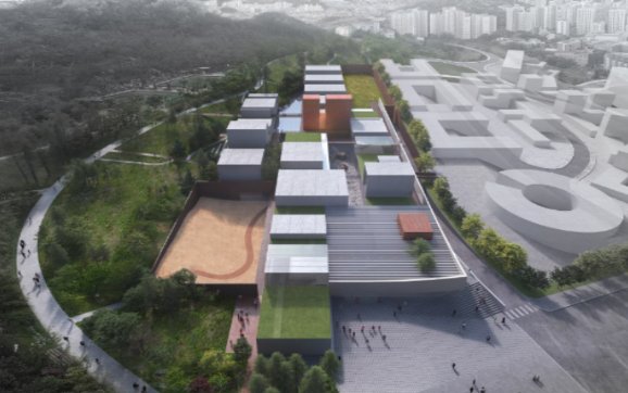▲ 국립한국문학관 건립 국제 설계 공모 당선작 `Munhak Village` (이미지=서울시)