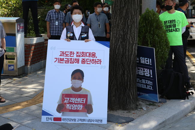 ▲ 18일째 단식 중인 이인영 노조 수석부지부장은 대통령과 직접적인 소통을 요구했다.