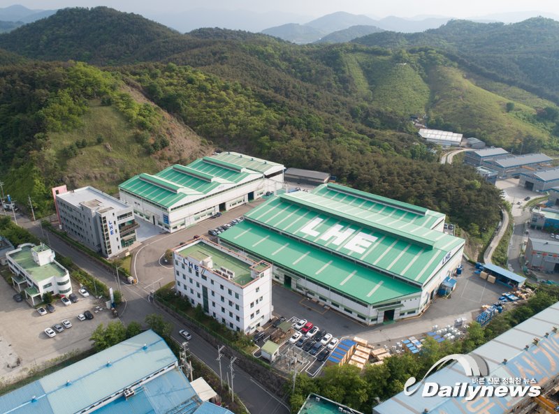 ▲ 김해 본사 전경(사진=(주)LHE 제공) 