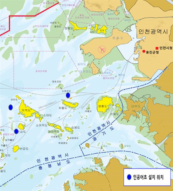 ▲ `22년 인공어초 설치해역 위치도