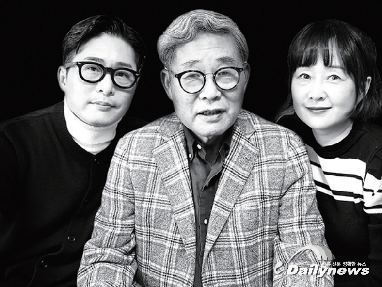 ▲ 아들 임지상 군, 임종수 선생, 딸 임지선 양 