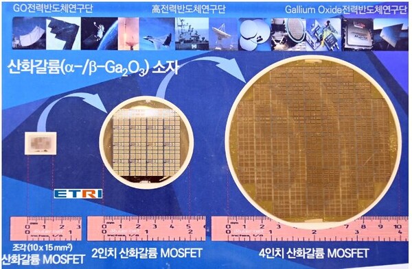 전력반도체 모스펫(MOSFET) 소자. 사진=ETRI