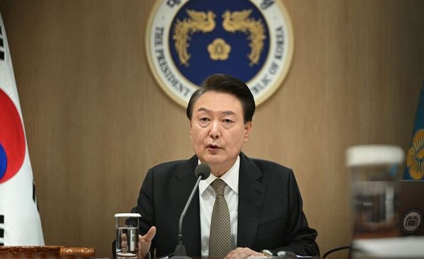 윤석열 대통령이 지난 20일 서울 용산 대통령실 청사에서 열린 국무회의를 주재하고 있다. 사진=대통령실