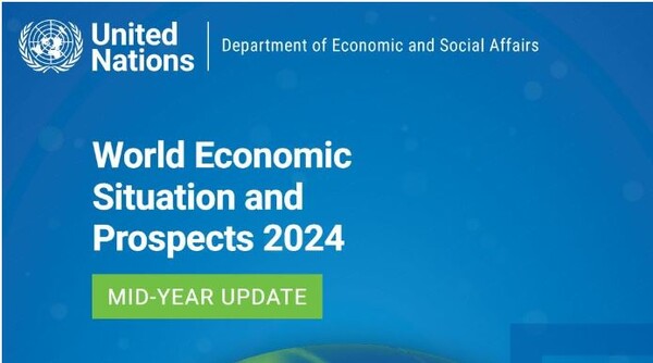 UN경제사회국의 2024세계경제상황과 전망 중간업데이트 보고서. 사진=유엔웹사이트 캡쳐