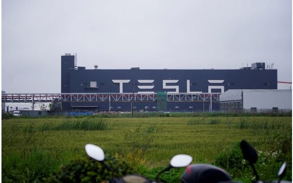 중국 상하이에 위치한 테슬라 기가팩토리 전경. 사진=로이터