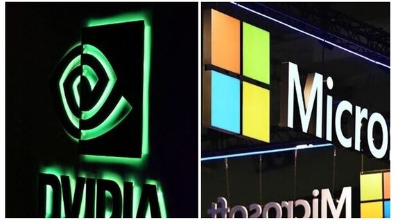엔비디아와 MS가 세계 AI붐을 주도하며 글로벌 시총 1위 자리를 놓고 경쟁하고 있다.