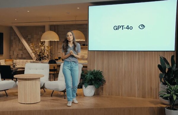 오픈AI가 GPT-4o를 발표하고 있다. 사진=오픈AI