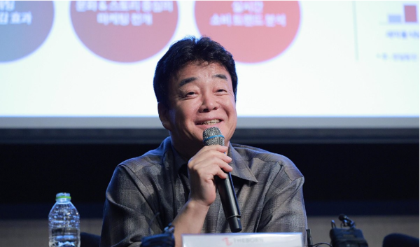 백종원 더본코리아 대표가 28일 오후 서울 여의도 콘래드호텔에서 열린 더본코리아 IPO 기자간담회에서 비젼을 설명하고 있다. 사진=공동취재