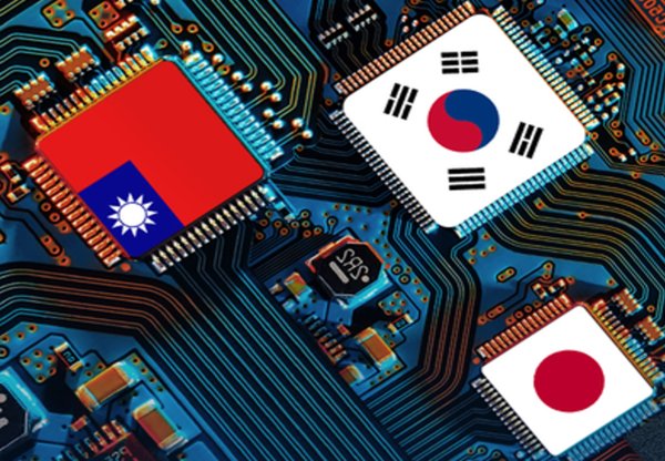 한국, 일본, 대만은 반도체 등 첨단산업 여러분야에서 치열하게 경쟁하며 라이벌 의식이 유달리 강하다. 사진=삼성자산운용