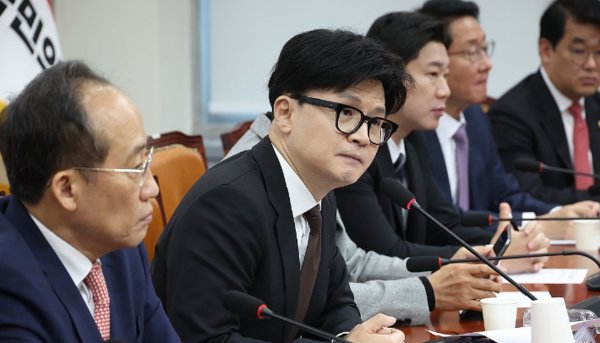 국민의힘 한동훈 대표가 18일 국회에서 열린 최고위원회의에서 발언을 하고 있다. 사진=연합뉴스