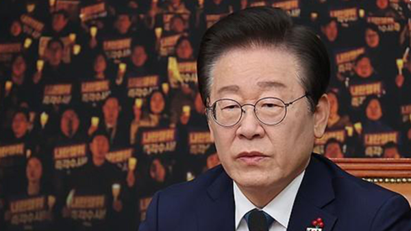 민주당 최고위에서 한동훈 국민의힘 대표를 향해 결단을 촉구하고 있는 이재명 대표. 