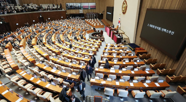 국회가 오는 14일 윤대통령에 대한 2차 탄핵 결의를 앞두고 있다. 사진은 지난 7일 1차 본회의 모습. 사진=연합뉴스