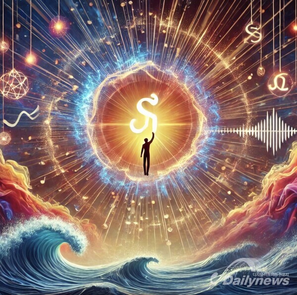 이름의 본질과 운명에 미치는 영향을 상징적으로 표현한 작품