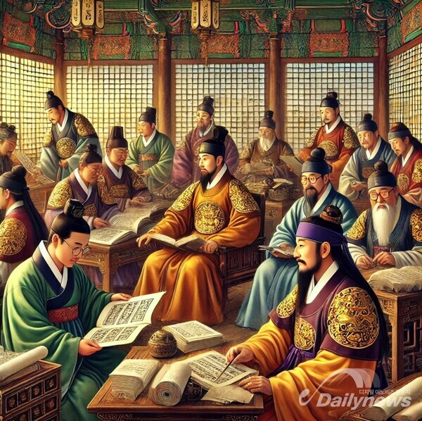 세종대왕 한글 창제 이미지-한글구성성명학회 제공