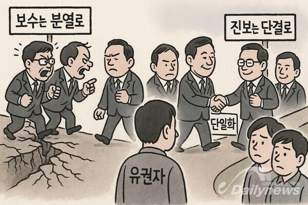 [데일리 만평] 정치의 민낯, 선택의 딜레마