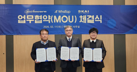 와탭랩스, 미소정보기술, 스카이월드와이드가 AI 및 첨단 IT 분야 공동 사업 추진 및 기술 협력을 위한 3자 업무협약(MOU)을 체결했다 - 와탭랩스 제공