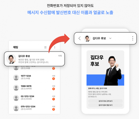 뿌리오 ‘선거 통합 RCS’ 출시 - 다우기술 제공
