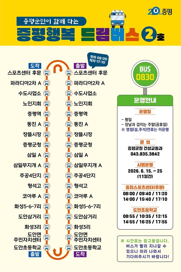 증평군청 보도자료