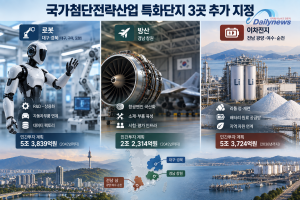 휴머노이드·항공엔진·배터리 원료까지…첨단전략산업 특화단지 3곳 추가